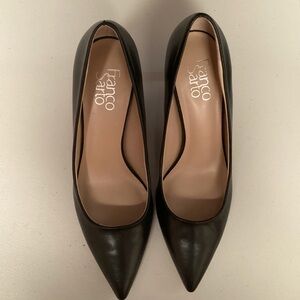 Franco Sarto womens black leather hills